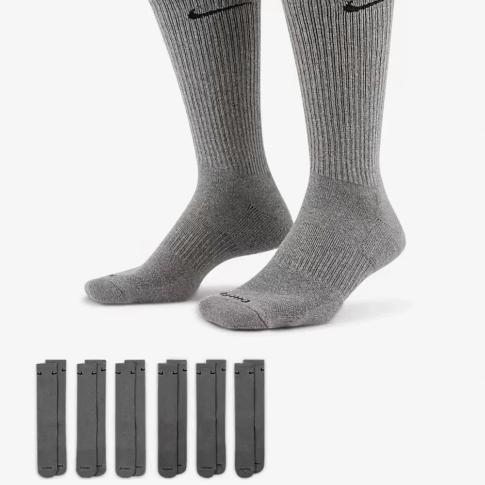 Nike Training Crew Socks (6 Pairs) Nike Everyday Cushioned